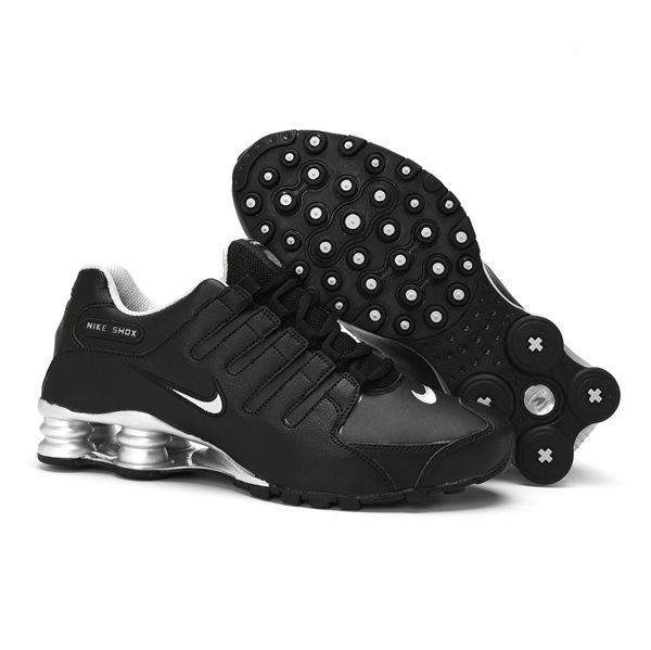 Men's Running Weapon Shox NZ Shoes Black/Silver 0018